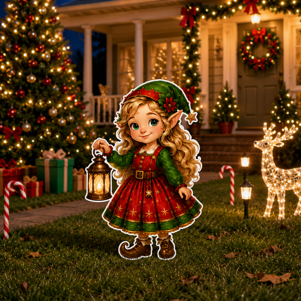 Belle Workshop Elf Cutout