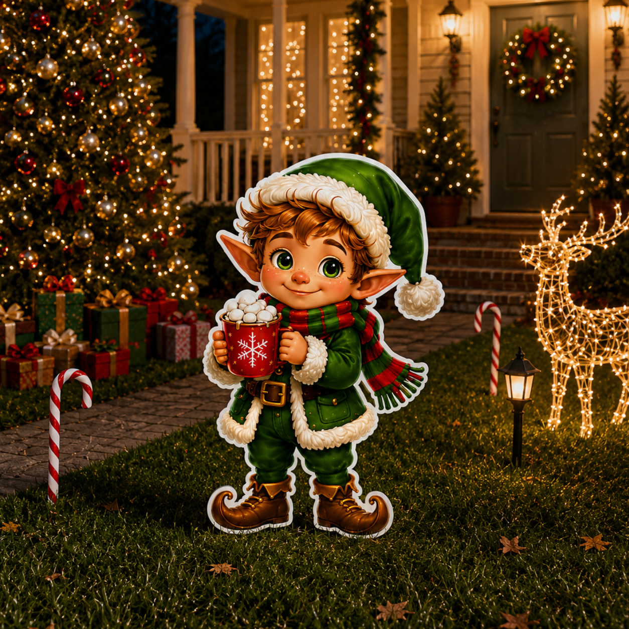 Jolly Workshop Elf Cutout