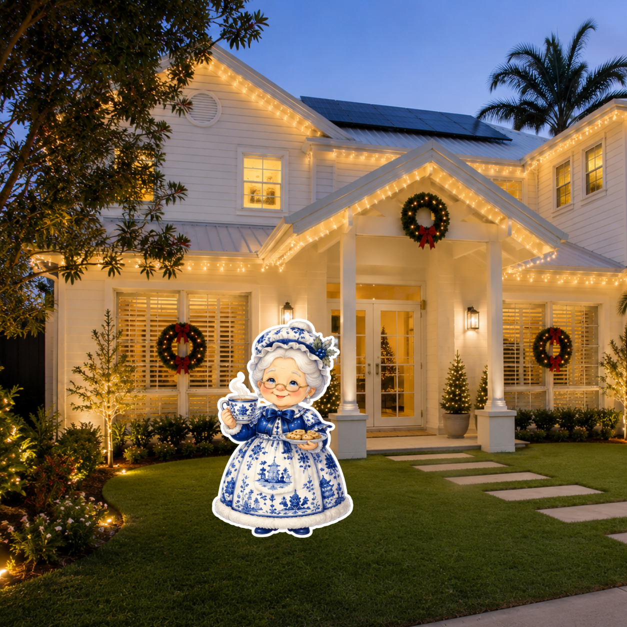 Blue Mrs Claus