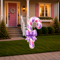 Pastel Candyland Purple Candy Cane Cutout