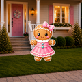 Pastel Candyland Gingerbread Girl Cutout
