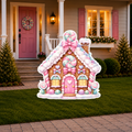 Pastel Candyland Candy Gingerbread House Cutout
