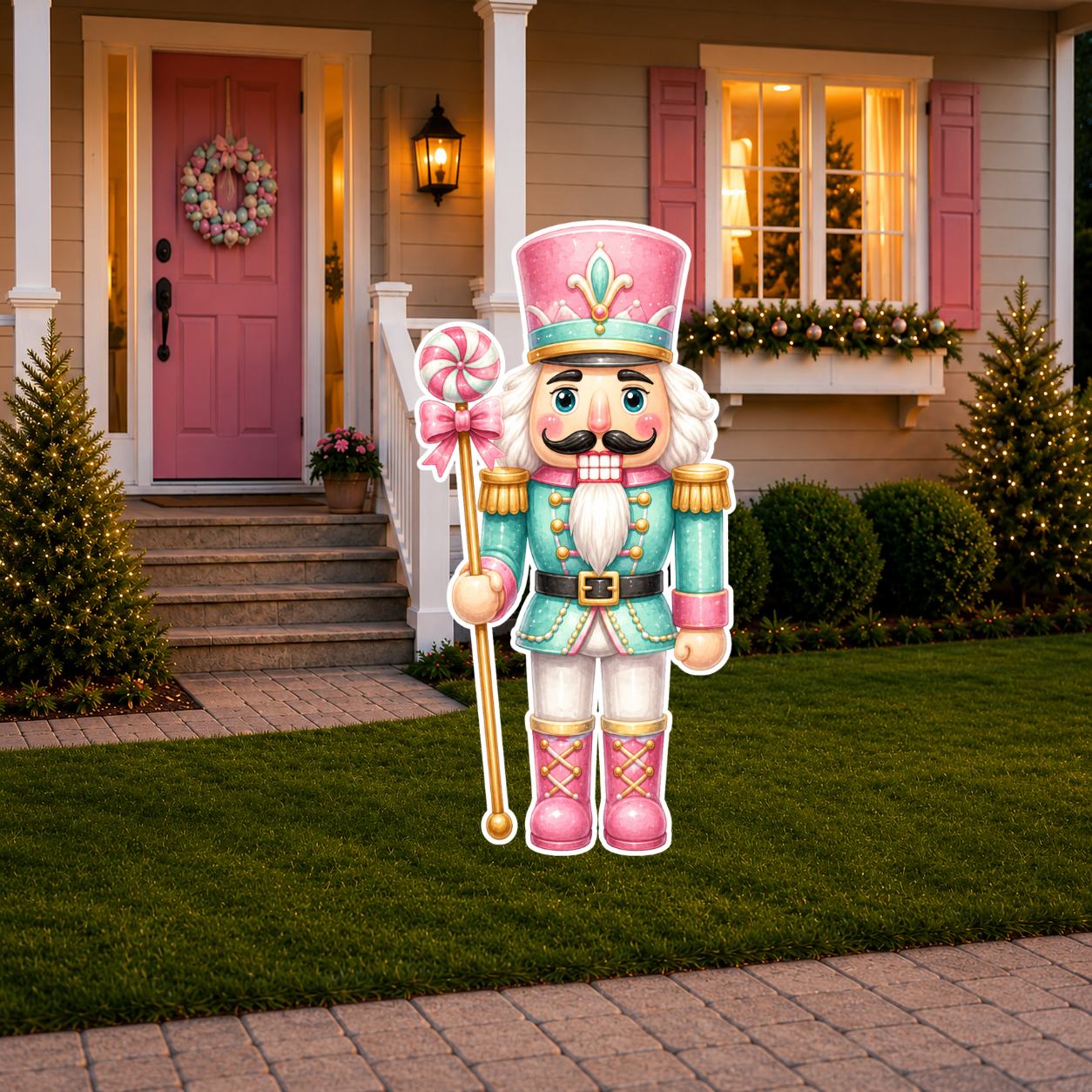 Pastel Candyland Nutcracker Cutout