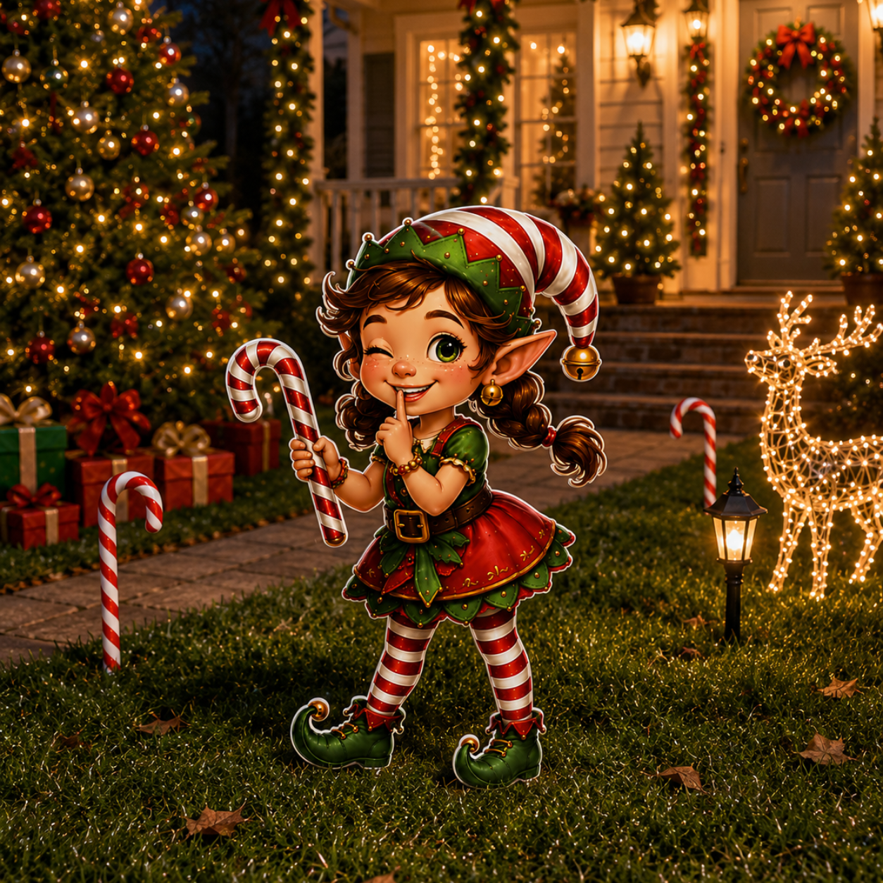 Peppermint Workshop Elf Cutout