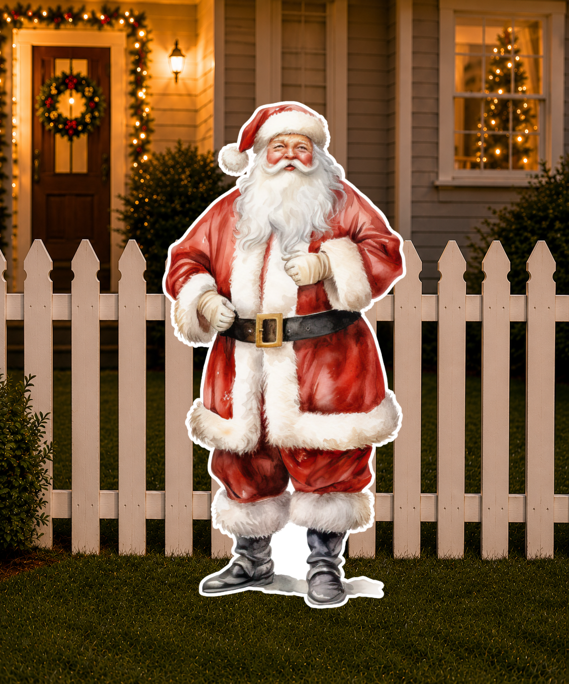Traditional Christmas Santa Claus Cutout