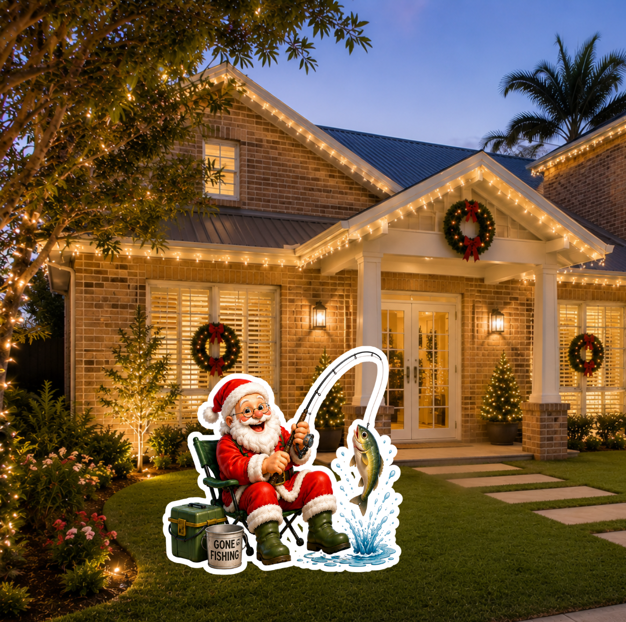 Fishing Santa