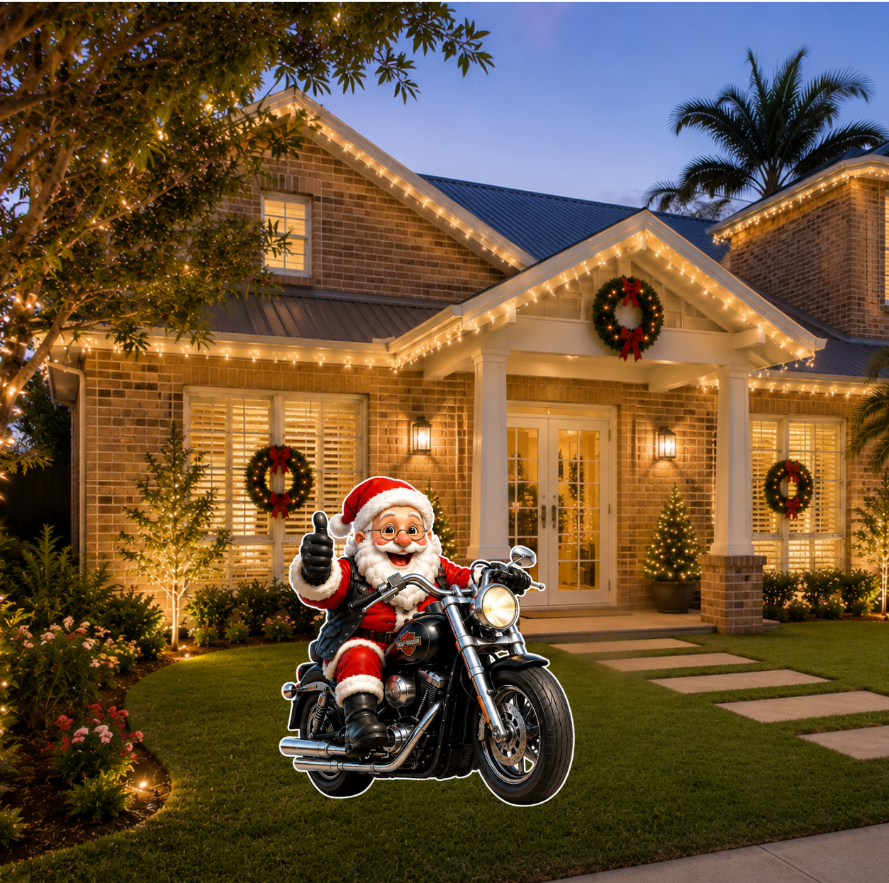 Motobike Santa