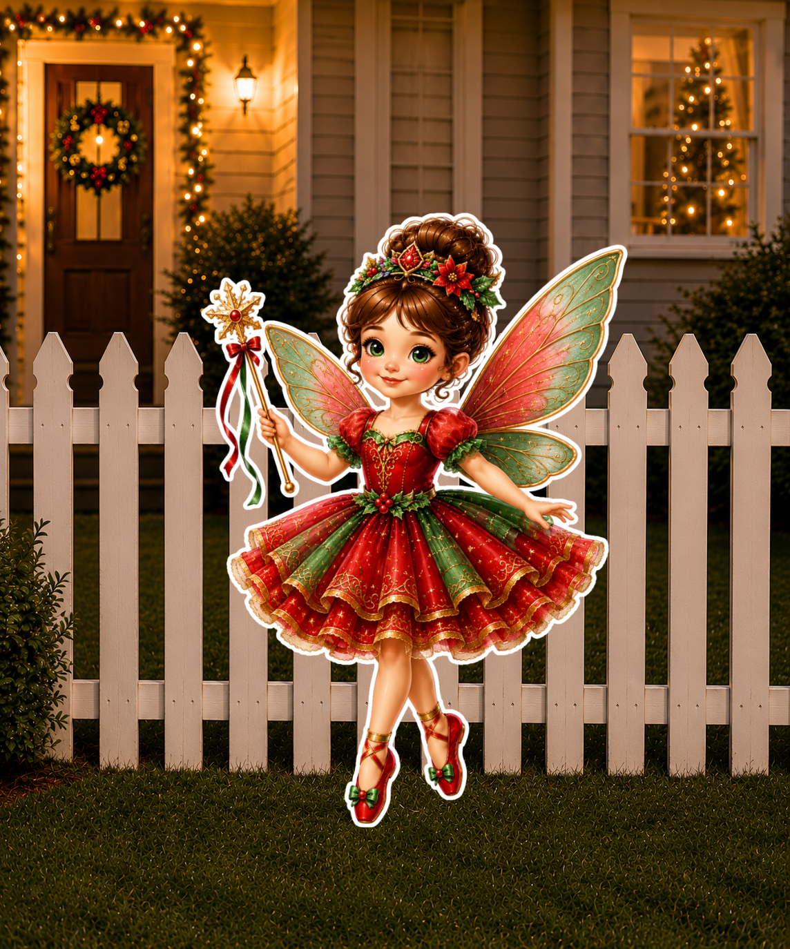 Traditional Christmas Sugar Plum Fairy Cutout